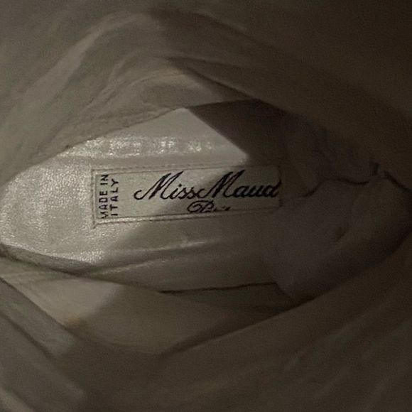 VINTAGE MISS MAUD PARIS Giraffe Print Hair Calf Knee High Boots, Size 7.5 - Picture 5 of 6